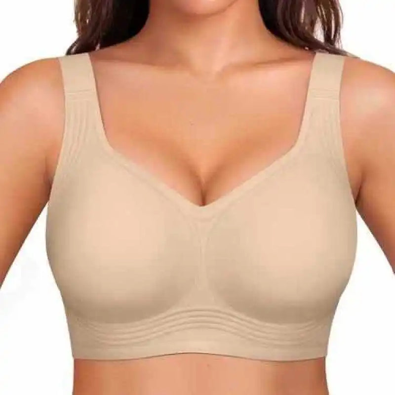 Women'S Seamless Bra, Removable Pads Wireless Bralette, Comfortable Full-Coverage, Ideal for Daily Casual Wear Use