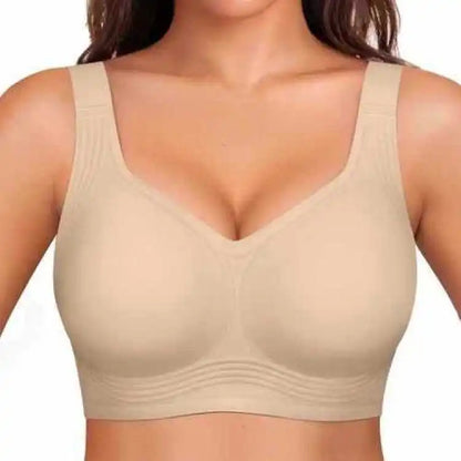 Women'S Seamless Bra, Removable Pads Wireless Bralette, Comfortable Full-Coverage, Ideal for Daily Casual Wear Use