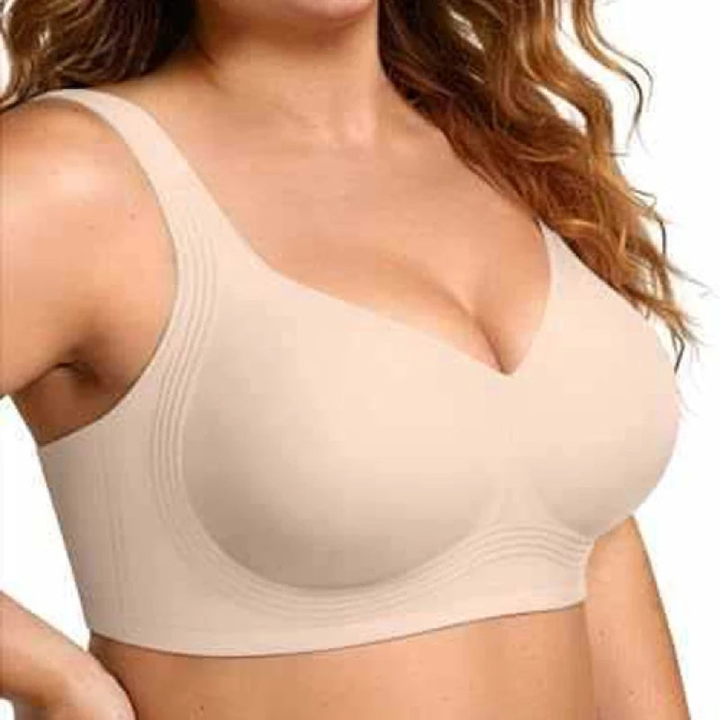 Women'S Seamless Bra, Removable Pads Wireless Bralette, Comfortable Full-Coverage, Ideal for Daily Casual Wear Use