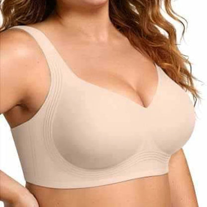 Women'S Seamless Bra, Removable Pads Wireless Bralette, Comfortable Full-Coverage, Ideal for Daily Casual Wear Use