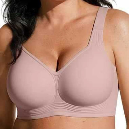 Women'S Seamless Bra, Removable Pads Wireless Bralette, Comfortable Full-Coverage, Ideal for Daily Casual Wear Use