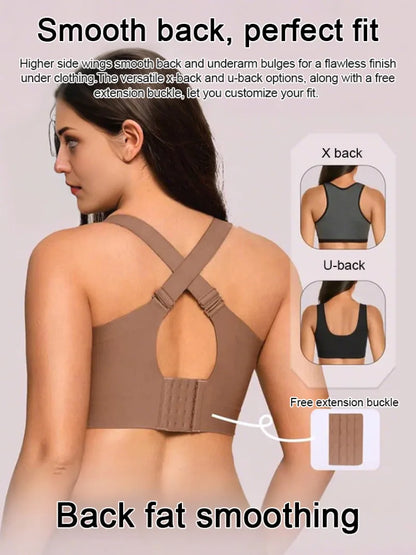 Women'S Seamless Bra, Removable Pads Wireless Bralette, Comfortable Full-Coverage, Ideal for Daily Casual Wear Use