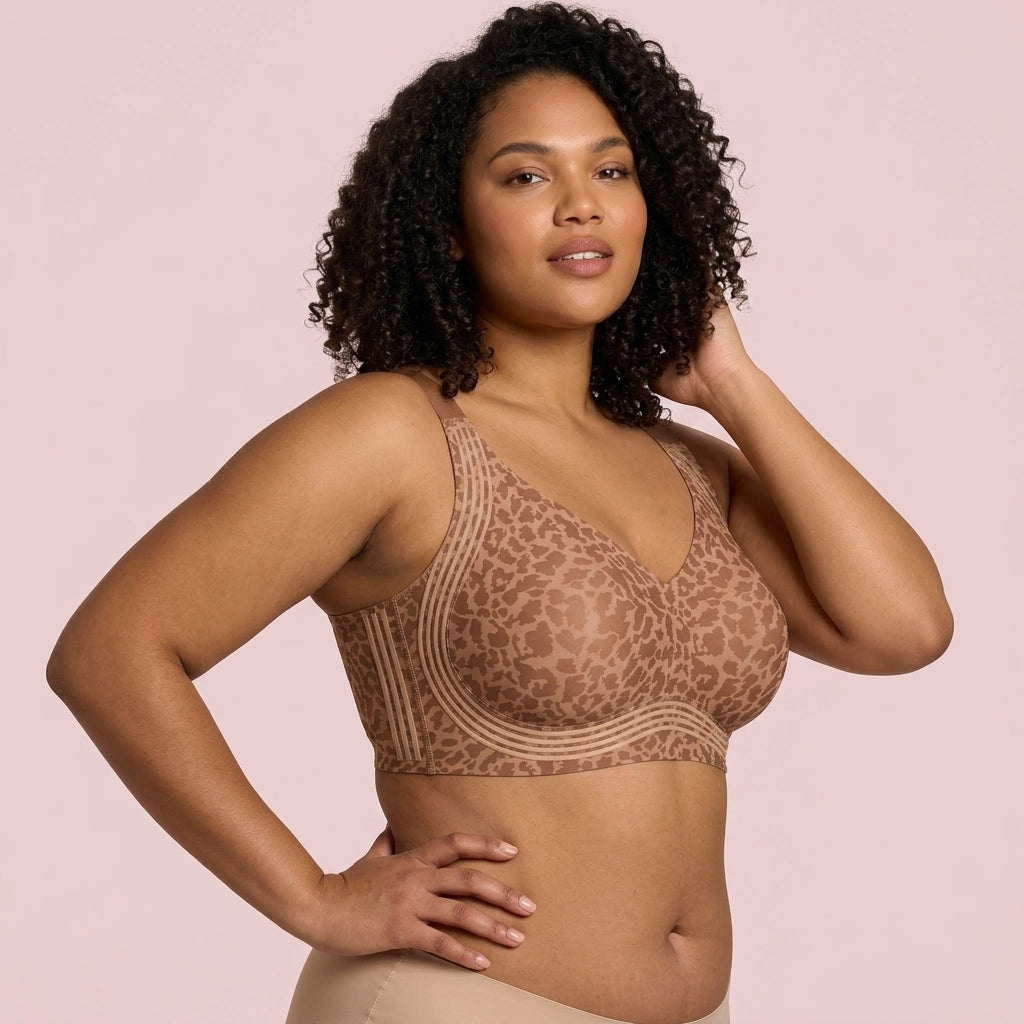 Women'S Seamless Bra, Removable Pads Wireless Bralette, Comfortable Full-Coverage, Ideal for Daily Casual Wear Use